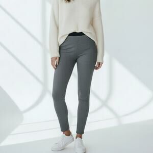 Talbots Soho Ankle Pant NWT Women's Sz 10 Gray Black High Waist Skinny Leg